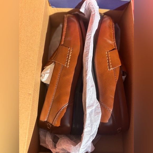 MENS DOCKERS COLLEAGUE CLASSIC TAN LOAFER BUSINESS CASUAL DRESS SHOES SZ 12W - Picture 11 of 12